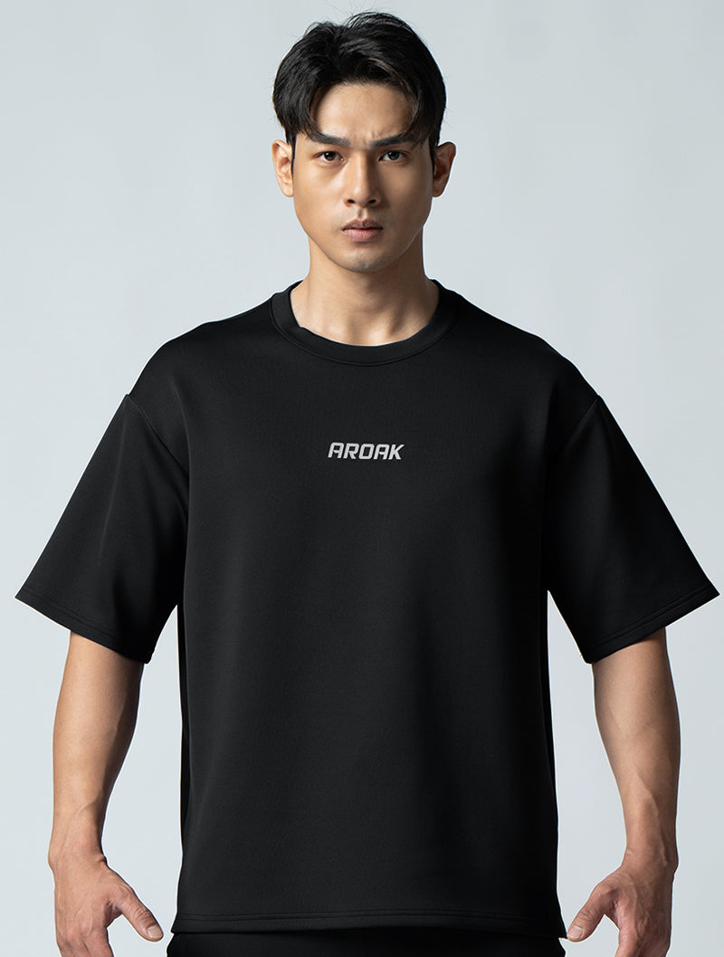 AirFlex™ OVERSIZED Short-Sleeve Top (Classic Black)