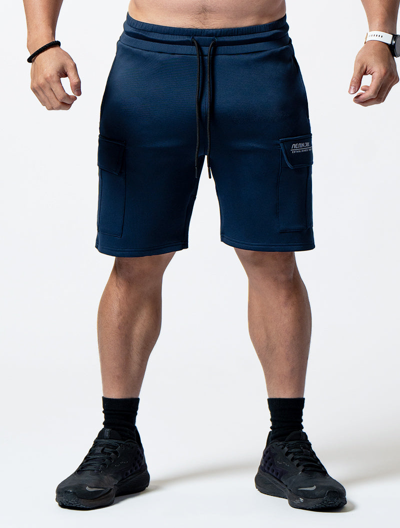 AirFlex™ Magnetic Buckle Functional Pocket Training Shorts (Blue) 