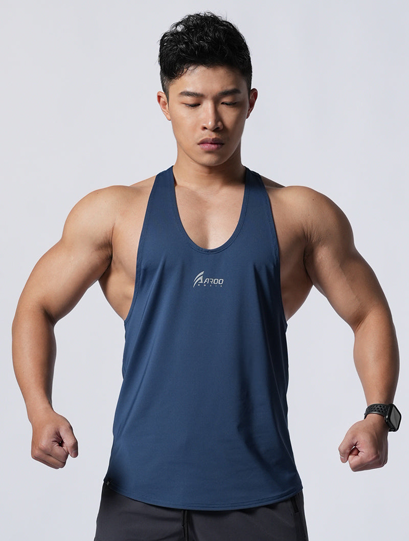 ArcTech™ AROO Spaghetti-shoulder Back Training Vest (Indigo) 