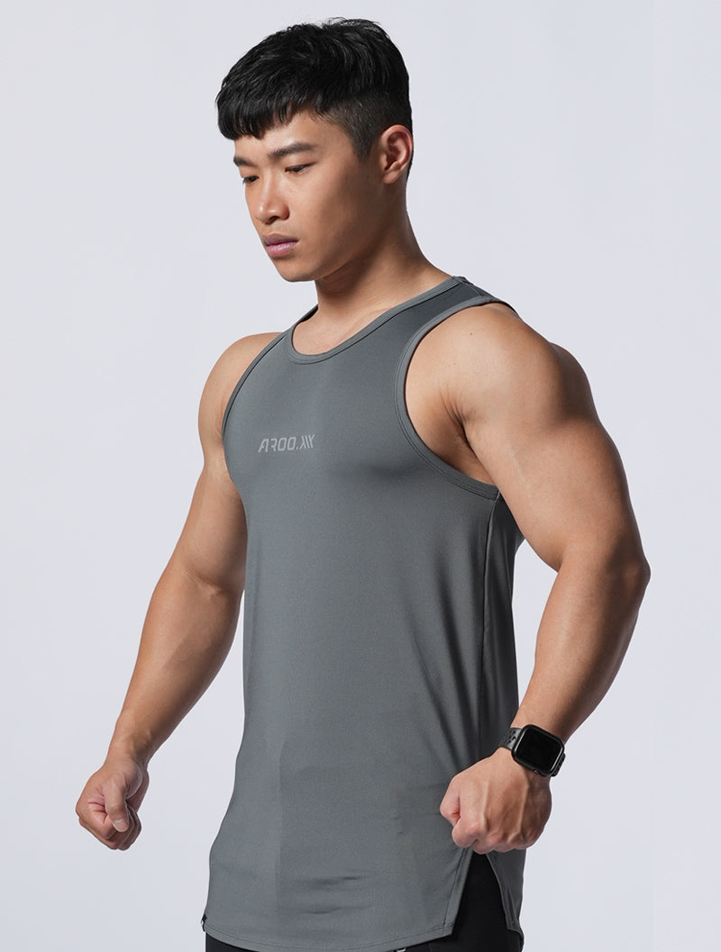 ArcTech™ AROO Arc Slit Training Tank Top (Gray Green) 