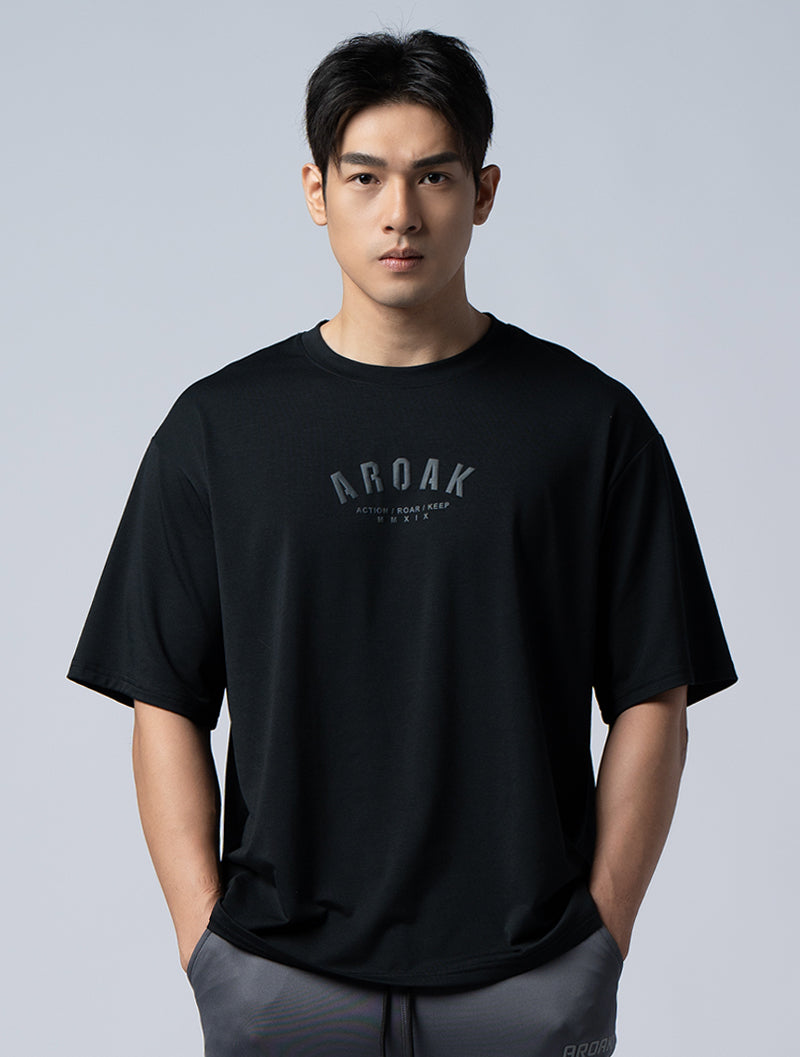 SIRO™-AP Foamed OVERSIZED Functional SIRO Short Sleeve Top (Black)