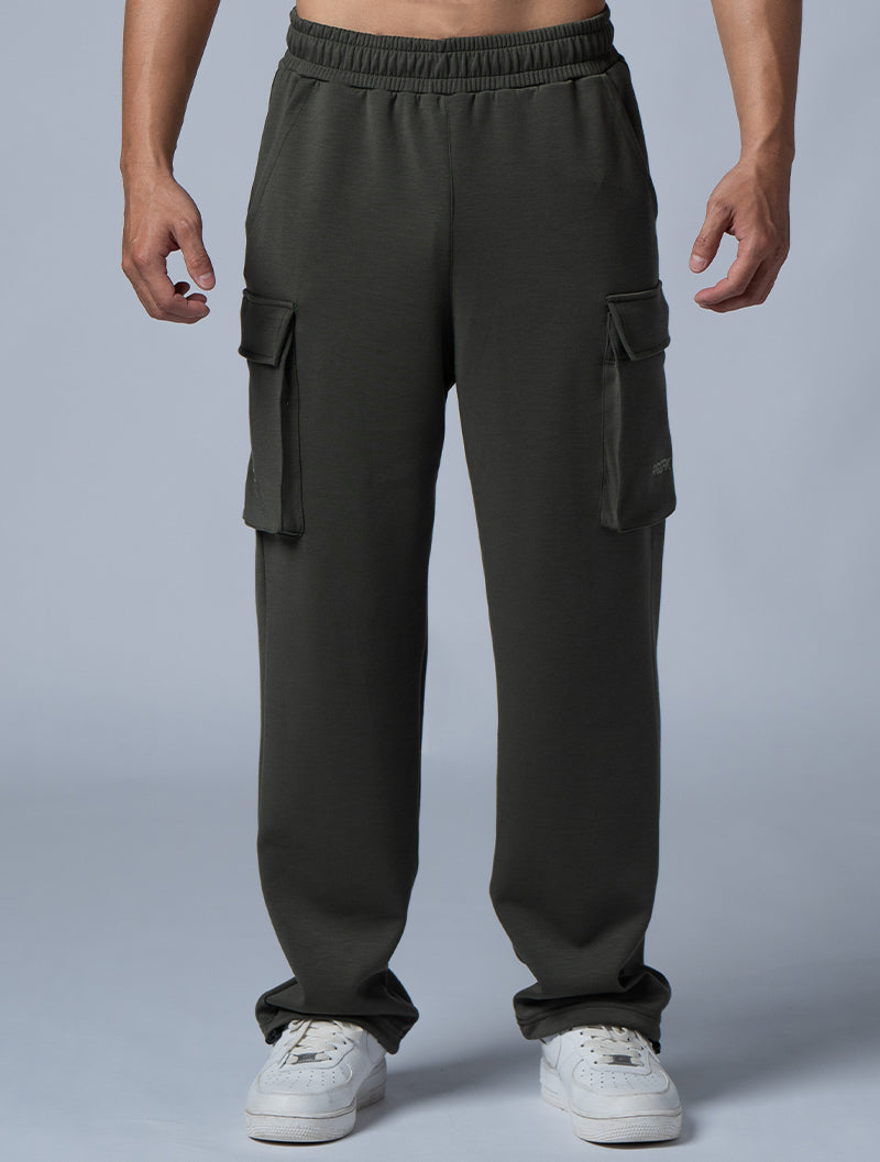 SIRO™-Dual casual multi-pocket cargo trousers (dark green) 