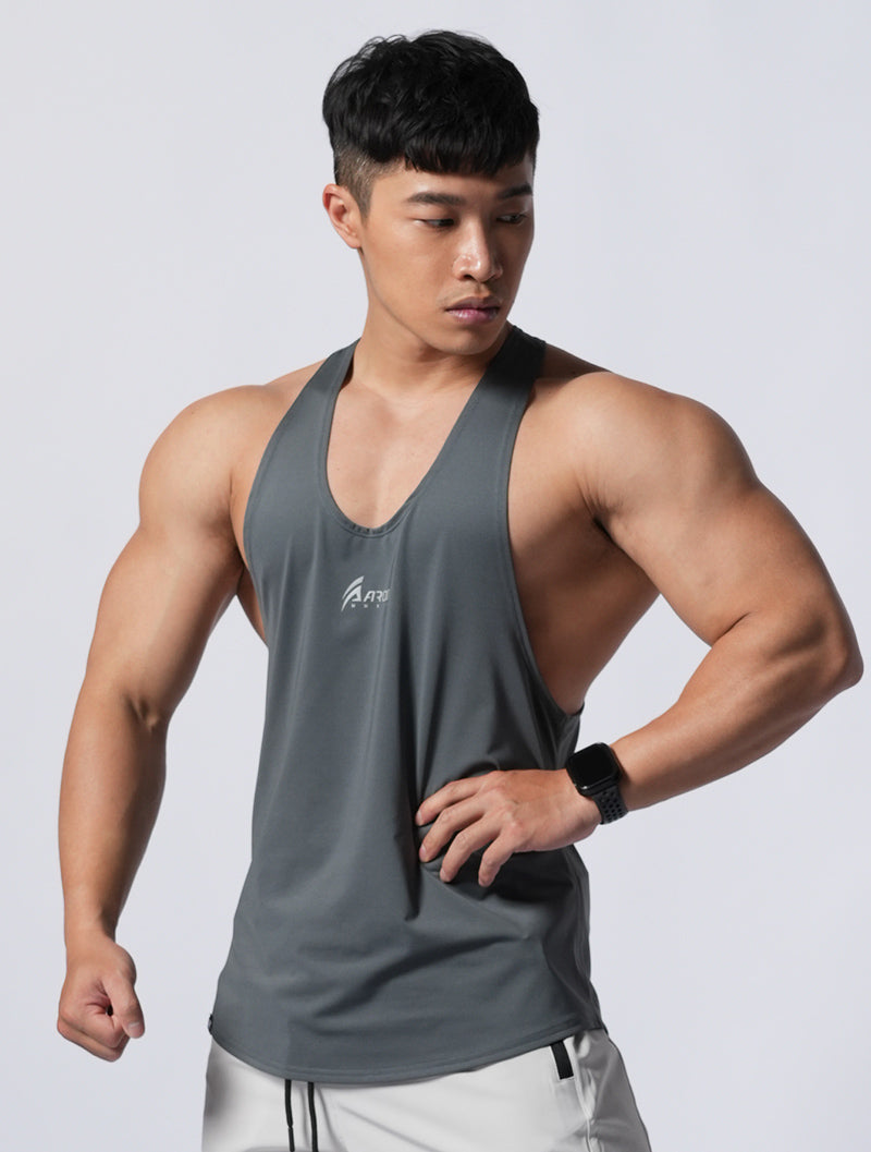 ArcTech™ AROO Spaghetti-shoulder Back Training Vest (Gray Green) 