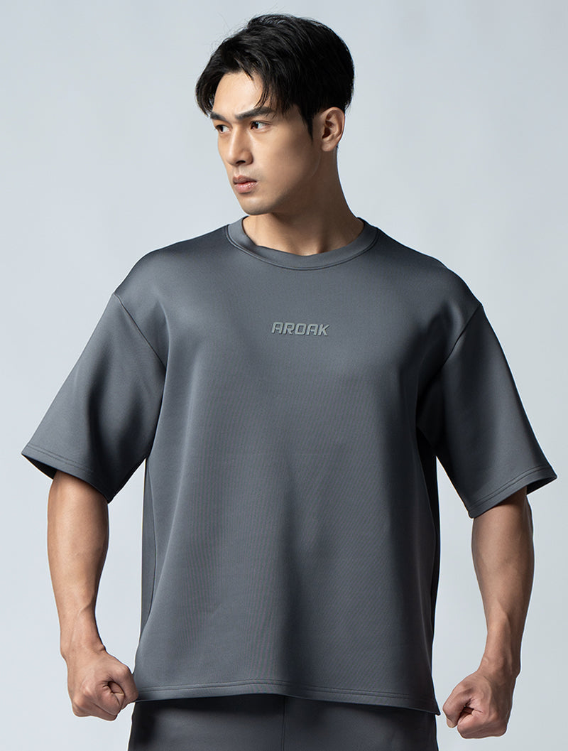 AirFlex™ OVERSIZED Short-Sleeve Top (Iron Grey) 