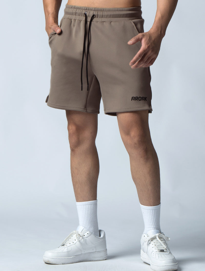 AirFlex™ functional split training shorts (brown khaki) 