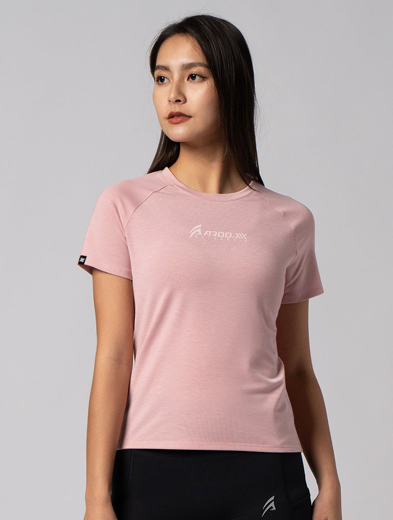 AROO functional SIRO Lachlan short-sleeved top # (rose pink)