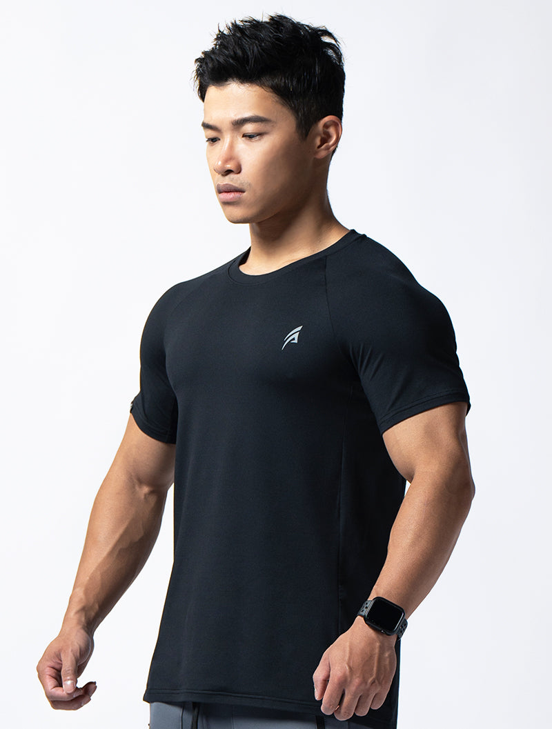 NAP™-Pure Soft Skin-friendly Functional Training Lachlan Short Sleeve Top (Black) 