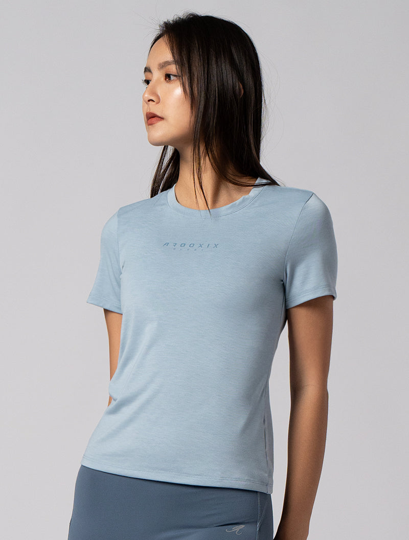 AROO functional SIRO short-sleeved top# (Mist Blue)