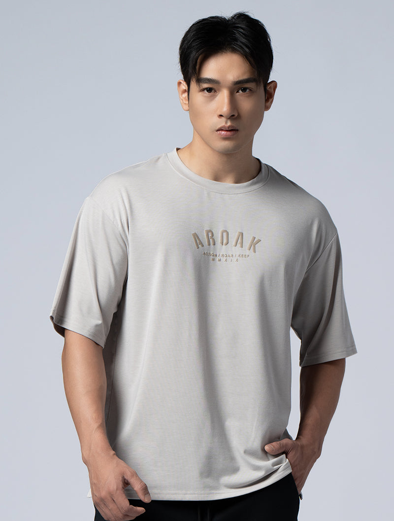 SIRO™-AP Foamed OVERSIZED Functional SIRO Short Sleeve Top (Khaki)