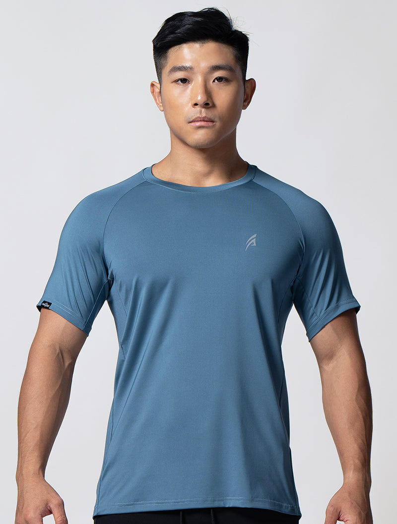 ArcTech™ AROO Short Sleeve Training Top (Gray-Blue) 