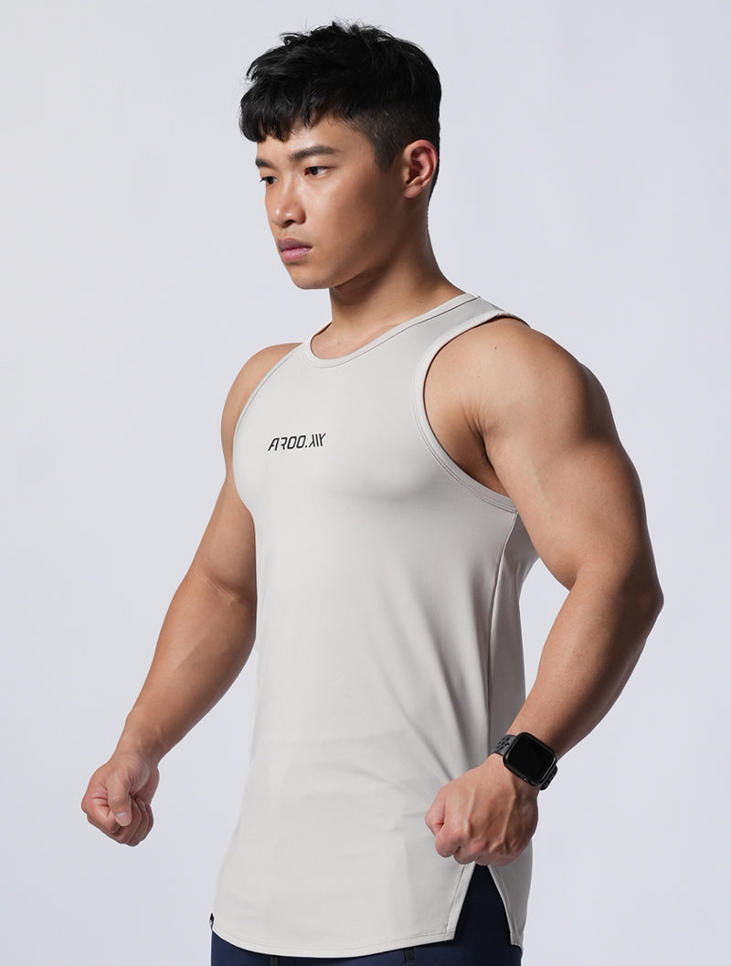 ArcTech™ AROO Round Slit Training Tank Top (Khaki) 