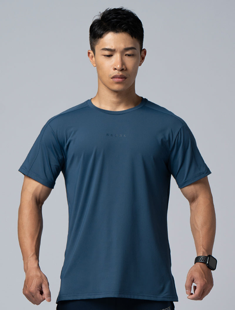 FlexSmooth™ functional nylon short-sleeved top with shoulder shearing (Zhang Qing)