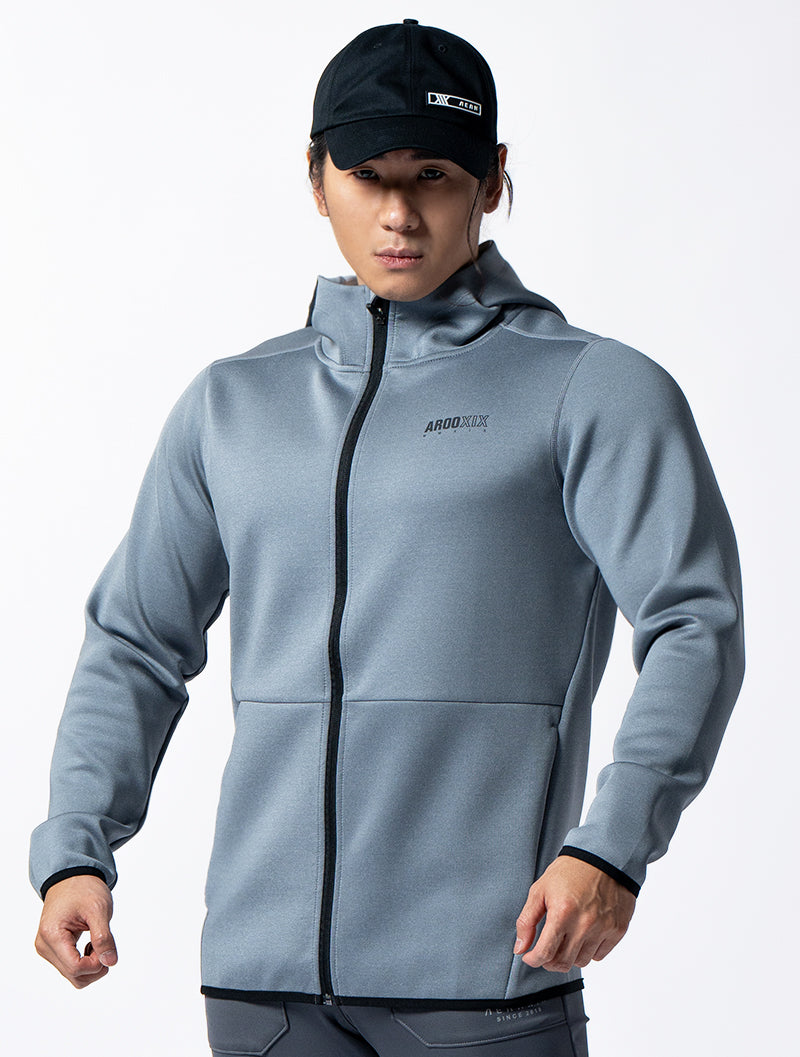 AirWarm™ Functional Stand Insulated Hooded Jacket (Twisted Gray)