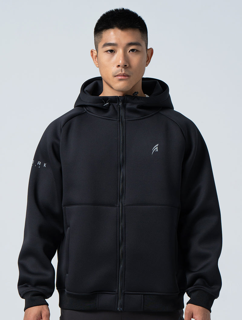 AirWarm™ Functional Space Cotton Hooded Jacket (Black) 