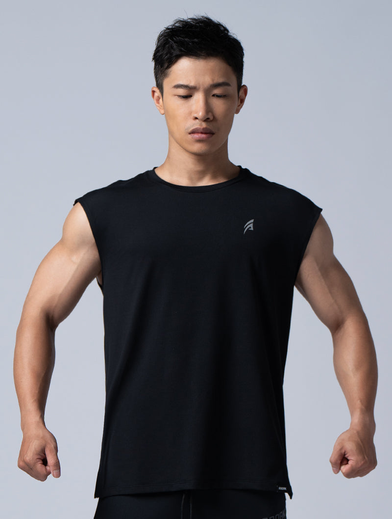 NAP™-Pure Skin Friendly Functional Broad Shoulder Vest (Black)