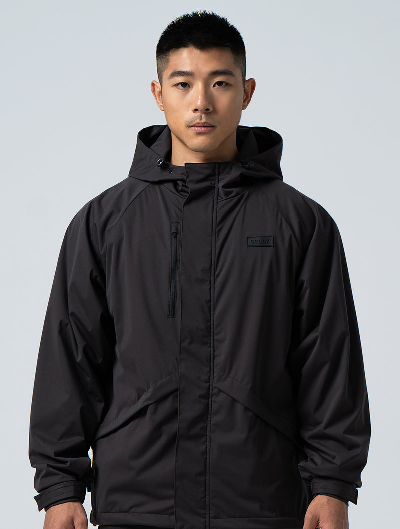 Storm Guard™ water-repellent and windproof hooded jacket (black) 