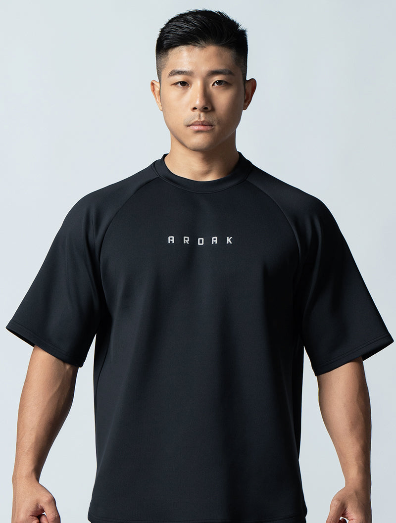 AirFlex™ OVERSIZED Lachlan Sleeve Top (Classic Black)