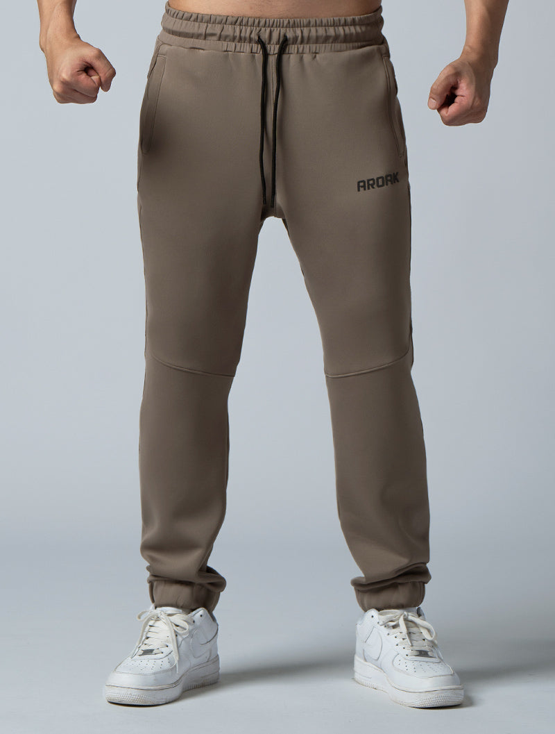 AirFlex™ Loose Cut-Belt Trousers (Brown Khaki)