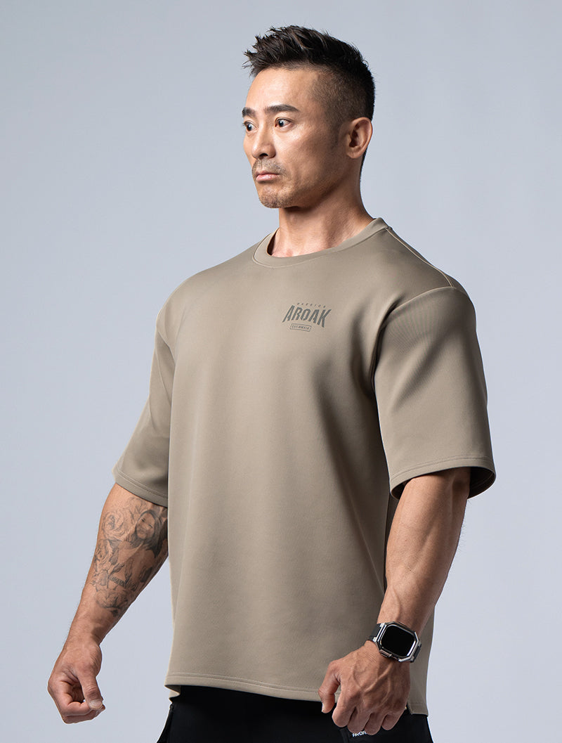 AirFlex™ Warrior's Roar OVERSIZED short-sleeved top (khaki)