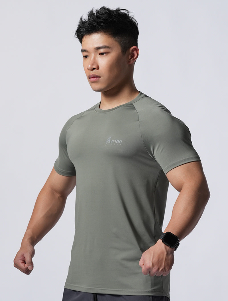 ArcTech™ AROO Lachlan Short Sleeve Training Top (Tea Green) 