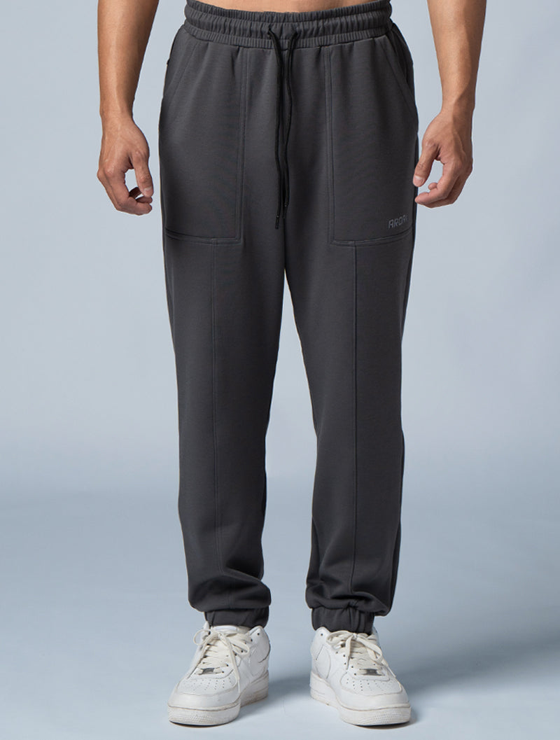 SIRO™-Dual Casual Belted Trousers (Dark Gray) 