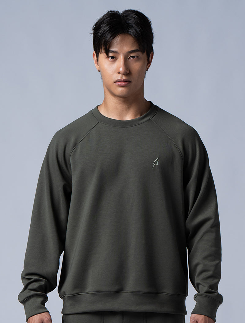 SIRO™-Dual Lachlan Sleeve Casual Top (Dark Green)