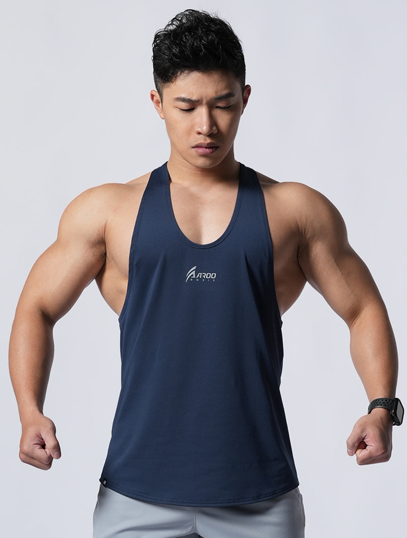 ArcTech™ AROO Spaghetti-shoulder Back Training Vest (Dark Blue) 