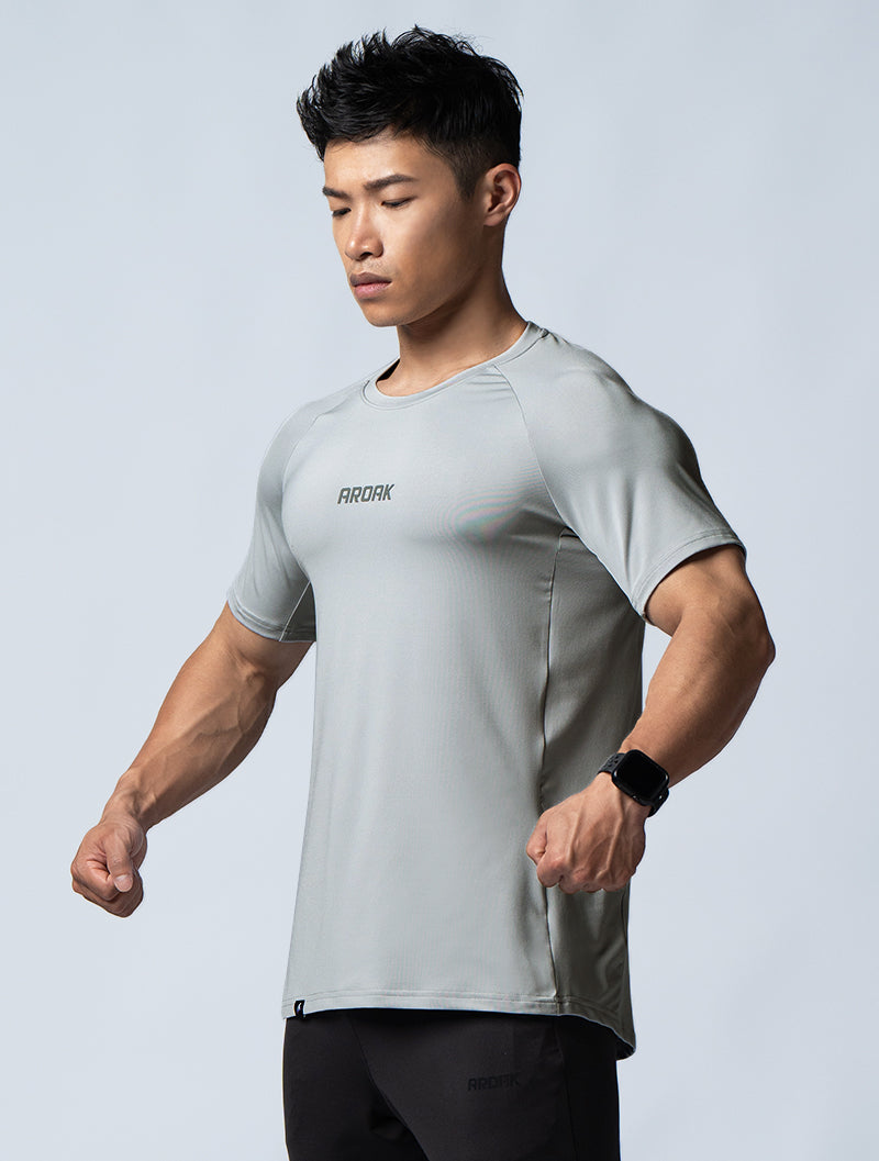 ArcTech™ Functional Lachlan Short Sleeve Top (Light Grey)