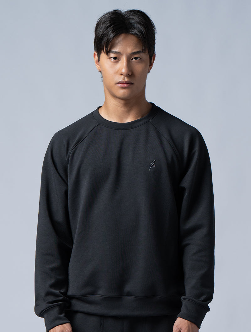 SIRO™-Dual Lachlan Sleeve Casual Top (Black)