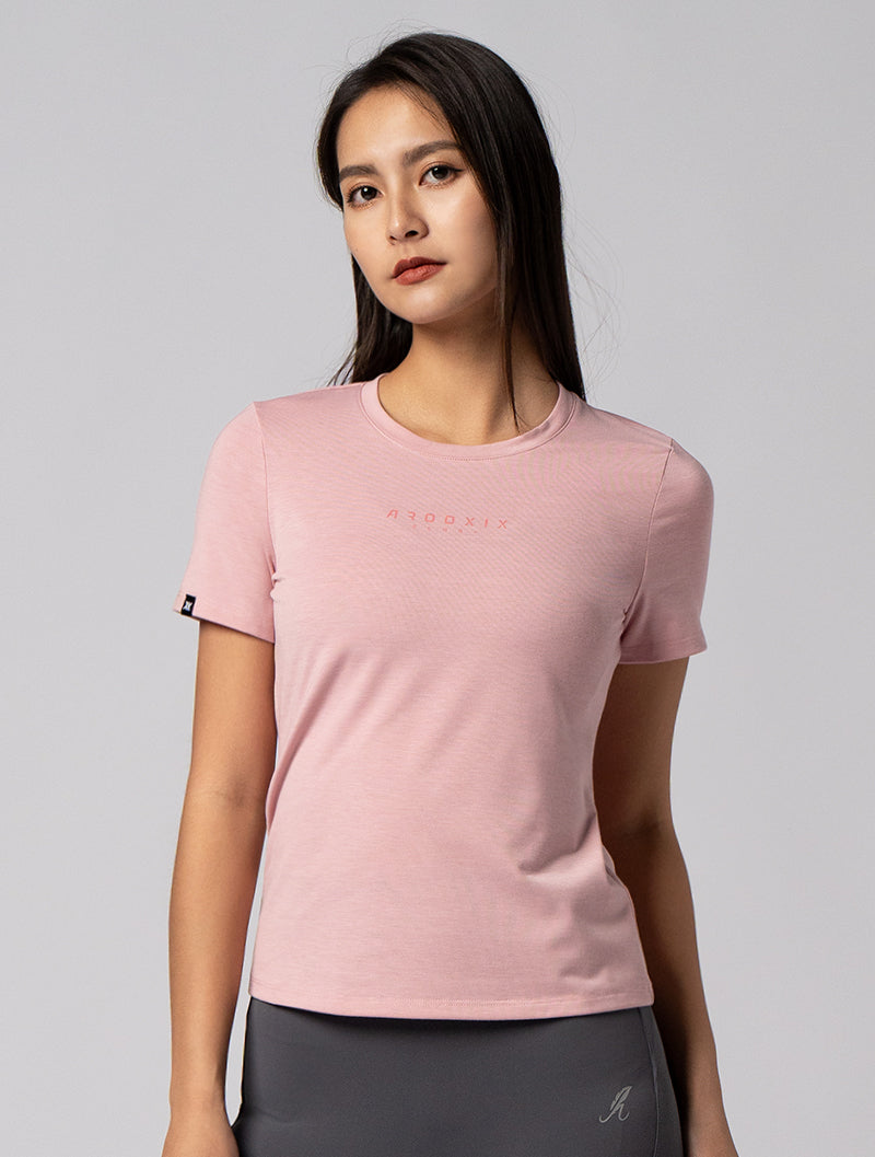 AROO functional SIRO short-sleeved top# (rose pink) 