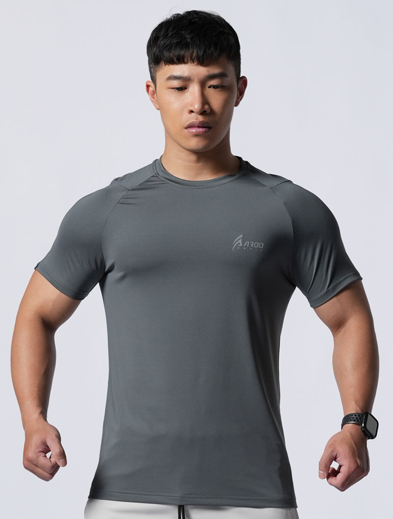 ArcTech™ AROO Lachlan Short Sleeve Training Top (Gray Green) 