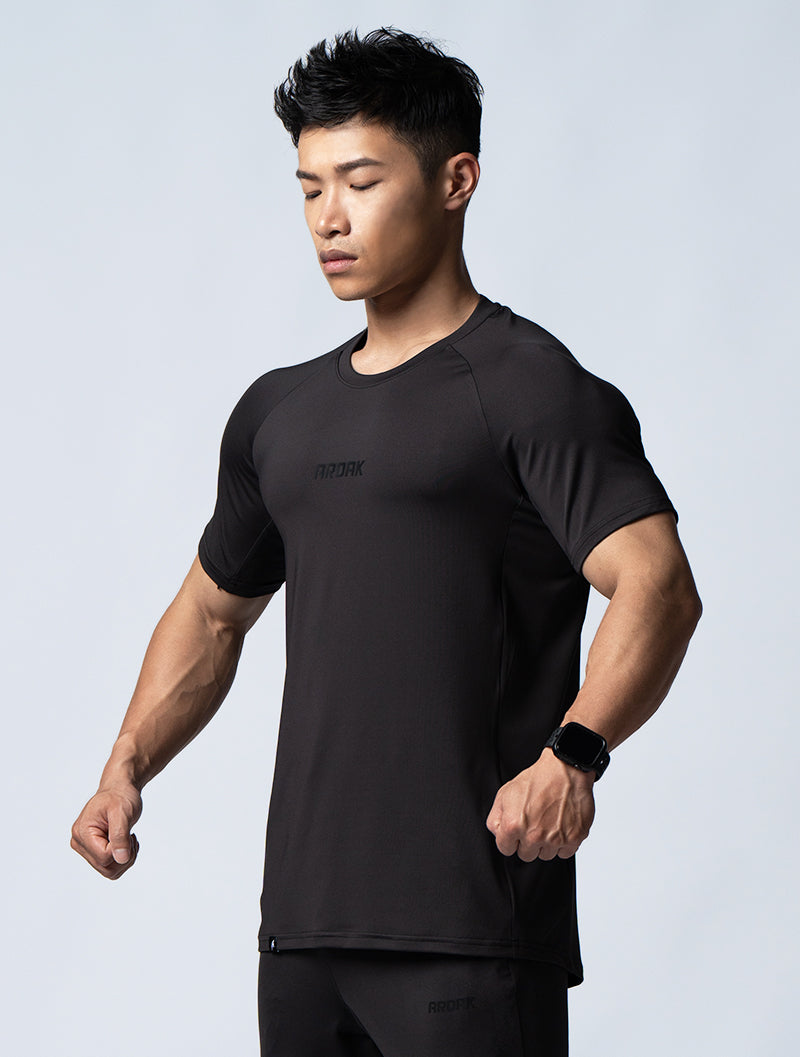 ArcTech™ Functional Lachlan Short Sleeve Top (Black)