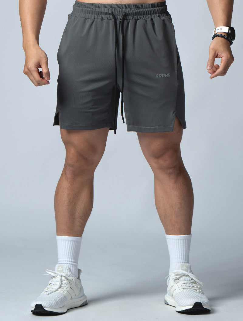 ArcTech™ functional split training shorts (iron gray)