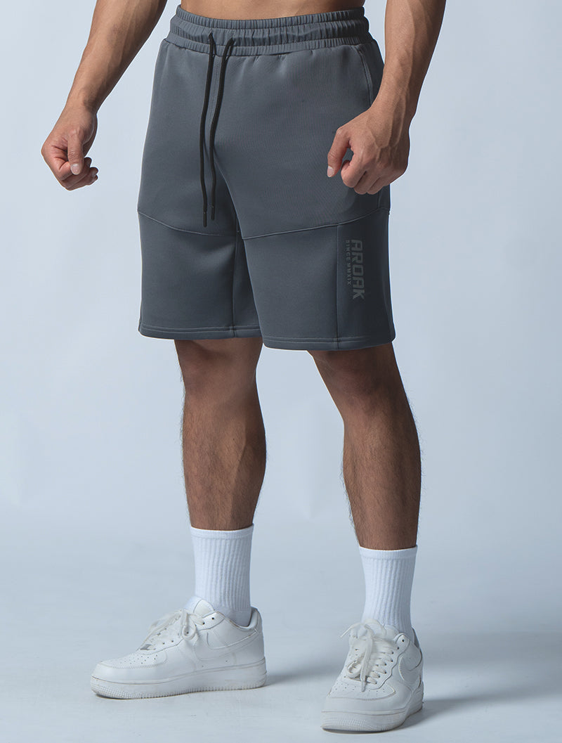 AirFlex™ functional cropped sports shorts (iron gray)