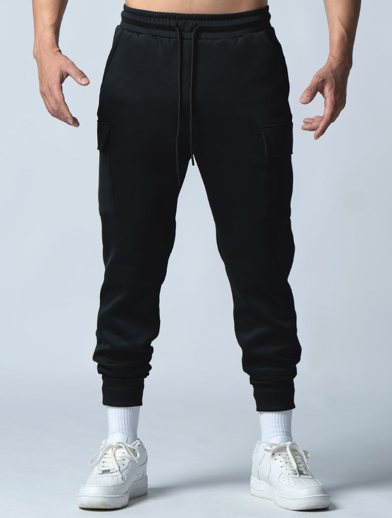 AirFlex™ Magnetic Buckle Functional Pocket Training Pants (Black)