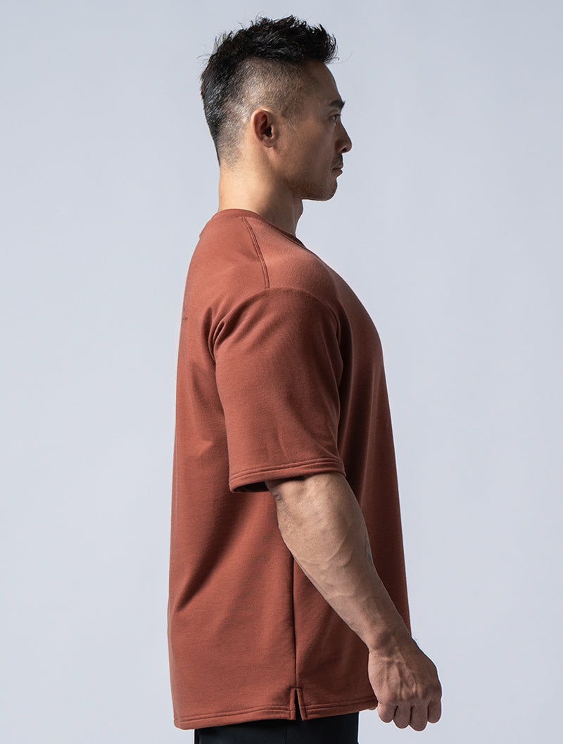 TENCEL FTE™ Warrior's Roar Functional Thick Tencel Wide Fit Top (Brick Red)