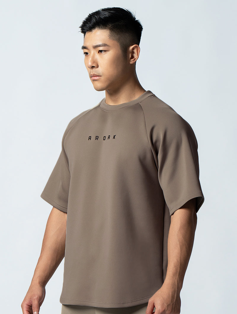 AirFlex™ OVERSIZED Lachlan Sleeve Top (Brown Khaki)