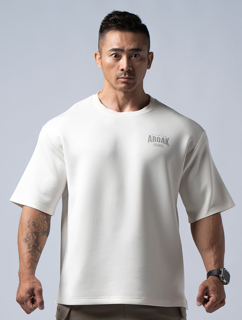 AirFlex™ Warrior's Roar OVERSIZED short-sleeved top (off-white)