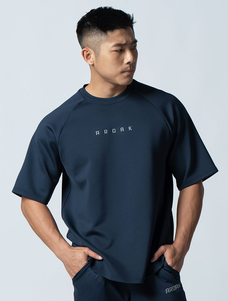 AirFlex™ OVERSIZED functional shoulder-cut short-sleeved training top (Zhang Qing) 